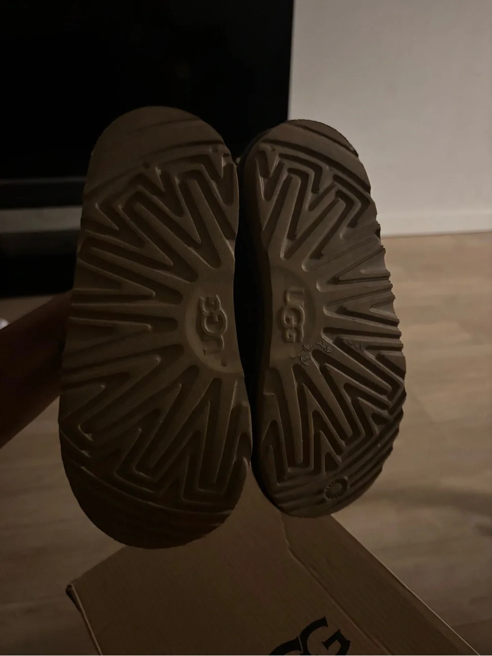 UGG Kids Black Slip-On Moccasin Slippers